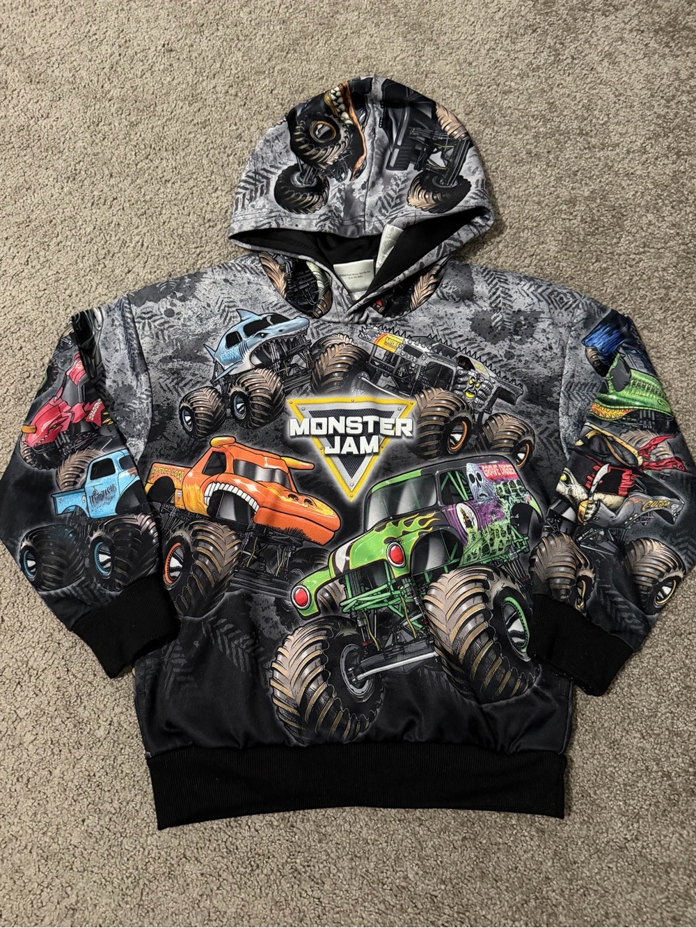 Monster Jam Toddler Boys' Allover Print
Pullover Hoodie
